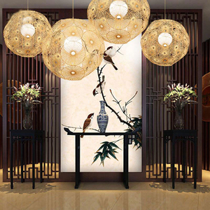 Vietrustic Wholesale Price Wicker Pendant <b>Light</b> <b>Bamboo</b> Rattan Lamp <b>Shade</b> Living Rooms With Lamps - Product Image 5