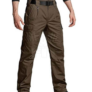 Pantalons de rue pour hommes de haute qualité coupe ample pantalon Cargo de mode personnalisé vente en gros Style décontracté taille moyenne léger - Product Image 1