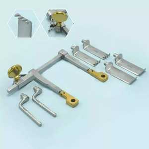 Rétracteur cervical réglable Or Grade Caspar avec lames, ensemble d'instruments chirurgicaux manuels pour la colonne vertébrale - Product Image 2