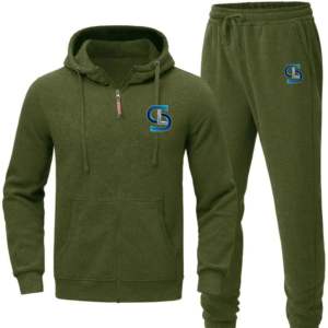 Survêtement de sport pour hommes Survêtement à rayures en polyester Survêtement pour hommes Jogging d'hiver à fermeture éclair complète - Product Image 6