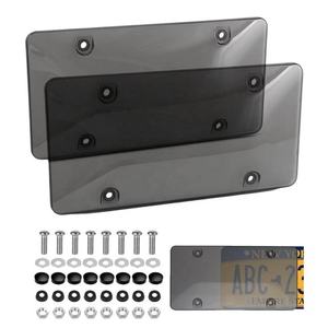 2 protections de plaque d'immatriculation incassables, housses à bulles, ajustement universel, cadre de plaque d'immatriculation, vis de fixation, accessoires automobiles - Product Image 1