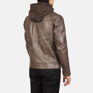 <b>Smart</b> <b>Men</b> Leather <b>Jacket</b> With Premium Texture Finish For Stylish Winter <b>Jackets</b> Casual Wear - Product Image 5