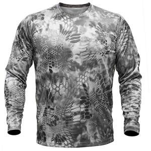 Camisas de Camuflaje Personalizadas, Resistentes al Viento, Transpirables, de Poliéster/Algodón, Impresión por Sublimación, Secado Rápido, Ropa Táctica de Caza para Adultos, Precio Bajo - Product Image 1