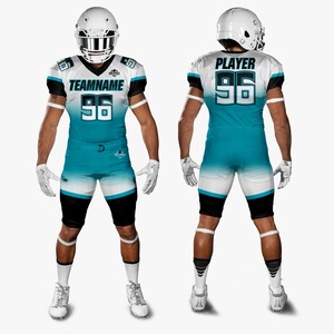 Vente en gros d'uniformes de football américain personnalisés Ensembles personnalisés bon marché Uniformes Chaussettes Sacs Accessoires hautement personnalisés pour les équipes - Product Image 1