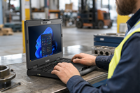 Ordinateur portable semi-robuste Getac S410 G5, processeur Intel Core I5-1340P, 16 Go de DDR5, 256 Go de NVMe, Windows 11 Pro, ordinateur portable industriel