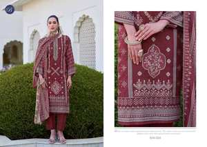 Collection de matériel de robe pakistanaise à impression numérique en coton de qualité supérieure avec broderie duppata pour des tenues décontractées et de fête - Product Image 4