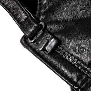 Alta calidad moda papá hombres 6 paneles invierno cuero genuino gorras de béisbol OEM personalizado al aire libre ajustable precio bajo - Product Image 6