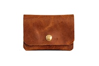Portefeuille fin en cuir véritable LCR-0045B, porte-cartes de crédit RFID, porte-monnaie, porte-passeports, fait main au Pakistan, minimaliste