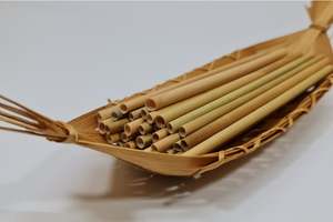 Top Trending 2025 pailles d'herbe sèche bio biodégradables naturelles buvant du Vietnam jetables pour boire des boissons sainement - Product Image 2