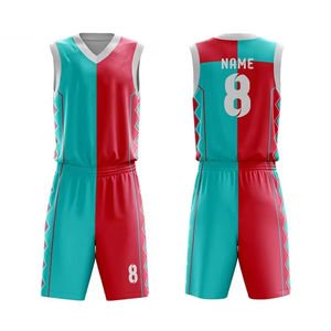 Ensemble d'uniformes de basket-ball réversibles Uniformes de basket-ball vierges noirs et jaunes pour garçons et hommes - Product Image 1