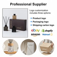 Diffuseur de parfum d'ambiance de luxe en verre carré, à bâtonnets, longue durée, pour marque privée, idéal comme cadeau