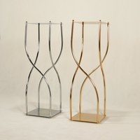 Support de fleurs en métal doré de 90 cm, centre de table pour mariage, présentoir floral