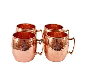 Taza compacta de cobre con asa fácil de sostener y estética vintage ideal para fotografía de bebidas o estilo de mesa - Product Image 5