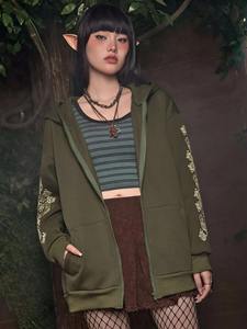 Sweat à capuche surdimensionné personnalisé avec fermeture éclair, coupe ample, en molleton de coton, avec cordon de serrage et logo personnalisé - Product Image 6