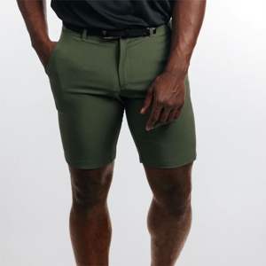 Logo personnalisé Short de golf imperméable pour hommes Short de golf de marche Short hybride décontracté imperméable à la taille en polyester avec poches - Product Image 5