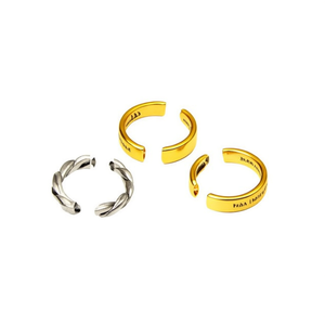 Trendy Gold and <b>Silver</b> Plated Adjustable Fashion <b>Rings</b> for Resale Collections - Product Image 3