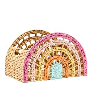 Water Hyacinth Multi Rainbow Storage <b>Basket</b> Collection Painted Water Hyacinth Woven Storage <b>Hamper</b> <b>for</b> Kid Room Nursery - Product Image 4