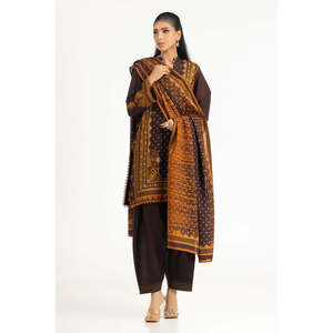 Ensemble de costume 3 pièces imprimé Khaddar pour femmes IUSTKSD-1373 - Product Image 6