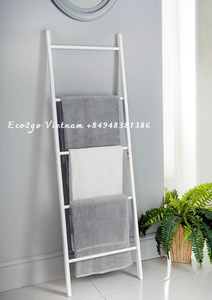 Top Products 2025! Bamboo <b>Ladder</b> Blanket <b>Towel</b> Rack for Decoration/ Standing Bamboo <b>Ladder</b> <b>Towel</b> Rack With Free Sample - Product Image 6