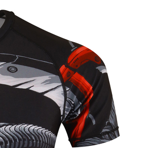 Camisa de compresión para hombres y mujeres, camisa de protección contra sarpullido de alta calidad, con impresión por sublimación, NO GI BJJ - Product Image 4