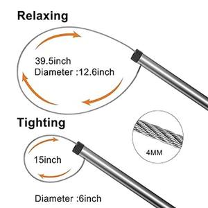 Herramienta de control de animales de acero inoxidable, mango estirable, receptor de poste para perros - Product Image 4