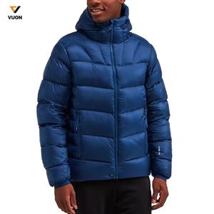 OEM Pakistán fabricante de alta calidad de diseño OEM al por mayor caliente hombres acolchado personalizado al aire libre con capucha chaqueta verde - Product Image 2