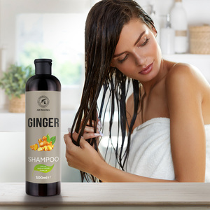 Shampoo au gingembre, huile de racine de gingembre, ortie, romarin, houblon, bardane, anti-chute de cheveux, stimulant la croissance des cheveux, antipelliculaire, nourrissant, OEM, marque privée - Product Image 3