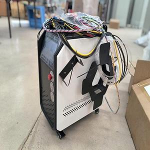 Soudeuse laser à fibre portative, mode pulsé, refroidie par air, pour le traitement des surfaces métalliques en acier inoxydable, facile à utiliser - Product Image 2