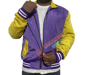 2025 chaqueta de bombardero personalizada para hombre estilo Letterman ropa de calle Abrigo con capucha para primavera otoño uso informal al aire libre alto para invierno - Product Image 1