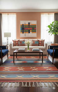 Alfombras de Piso Tejidas Reversibles Lavables de Felpa Hechas a Mano de Algodón Hermoso al por Mayor para Viajes, Picnic y Uso Doméstico - Product Image 4