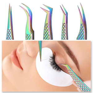 Pincettes professionnelles pour Extensions de cils, pinces à épiler le Volume à 90 degrés, meilleure prix - Product Image 3
