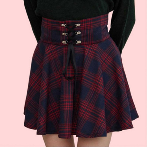 L'Ecosse Plaid Bandage Taille Haute Laine Tartan Jupe Femmes Jupe Personnalisé Dames Uniforme Scolaire Mini Jupes - Product Image 5