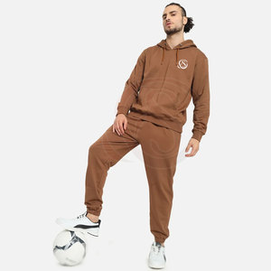 Conjunto Deportivo de Invierno de 2 Piezas con Capucha para Hombre, 100% Algodón, Transpirable y Ligero - Product Image 4