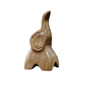 Şık el oyması ahşap fil heykeli ev dekor için sevimli süsler Artisan yapımı dekoratif nesneler aksesuar - Product Image 2