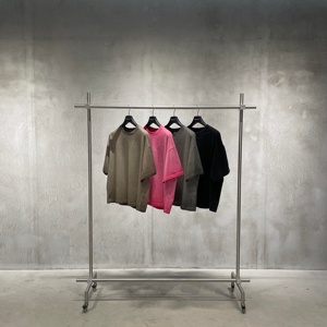 T-shirt Boxy Personnalisé en Coton Lourd Uni 100% avec Épaules Tombantes, T-shirts Oversize pour Hommes, T-shirt Oversize Vierge de Grammage Élevé - Product Image 3
