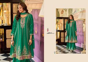 Chinon de couleur incroyable avec broderie Salwar Suit Fabricant et fournisseur de Surat - Product Image 6