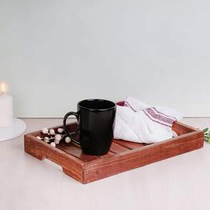 Bandeja de madera hecha a mano con bordes limpios, lo mejor para uso en hoteles, artículos de exhibición que sirven dulces o frutas para exportación mundial - Product Image 5