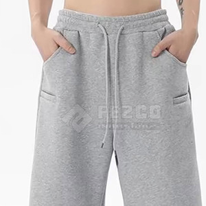 Pantalones de chándal de algodón ajustados para hombre a la moda cintura elástica secado rápido transpirable ligero Casual cómodo en Stock - Product Image 6