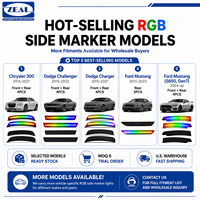 Luces Laterales de Señalización Secuenciales RGB para Dodge Charger 2015-2021, Suministro de Fábrica, Distribuidor Autorizado