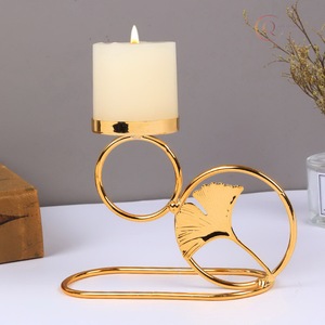 Portavelas de Metal Premium con Diseño Clásico |   Ideal para Decoración del Hogar, Hoteles y Eventos - Product Image 1