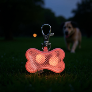 Wholesale LED Light-Up Dog & <b>Cat</b> <b>Tag</b> Glowing Bone Pendant Pet Collar Charm Hanging Accessory Accessory for Dogs & <b>Cats</b> - Product Image 3