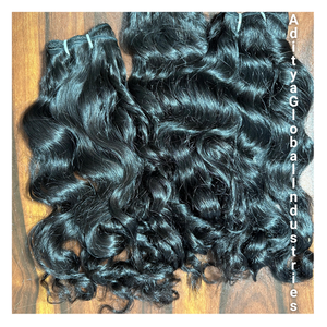 Extensions de cheveux bouclés indiens bruts avec une texture douce et rebondissante Cheveux humains collectés à double tirage pour un style naturel - Product Image 2