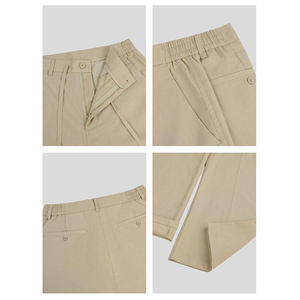 2025 personnalisé Extra doux tricoté tissu course entraînement Slim Fit survêtement plaine poche zippée coton Polyester survêtement hommes pantalons - Product Image 6