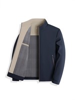 Blouson Bomber OEM à Col Montant Grande Taille Respirant Coupe-Vent avec Fermeture Éclair Printemps Automne Hiver 2025 Simple Décontracté Coupe Ample