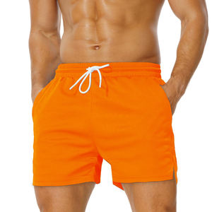 Custom <b>Men's</b> Polyester Quick Dry Breathable Baseball <b>Shorts</b> For <b>Men</b> Summer Elastic Waist Loose Solid <b>Knee</b> <b>Length</b> Running <b>Shorts</b> - Product Image 1