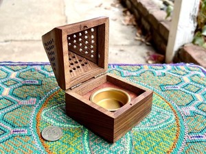 House Bakhoor burner Wood Arabic Bamboo Wooden <b>Incense</b> <b>Sticks</b> <b>Holder</b> Box <b>Incense</b> Burner Use for Ramadan From India - Product Image 4