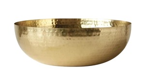 Bol de service en or de qualité supérieure, pièce maîtresse décorative, parfait pour les occasions spéciales et les réceptions festives, en provenance d'Inde - Product Image 4