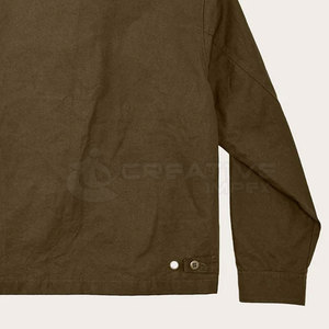 Vente en gros de vestes en tissu tendance 100% coton pour hommes, respirantes, élégantes, col montant, logo personnalisé, saison d'hiver basse quantité minimale de commande haute - Product Image 5