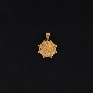 Pendentif tendance unisexe LUXVORY OM en laiton plaqué or, taille 20x20MM - Product Image 2