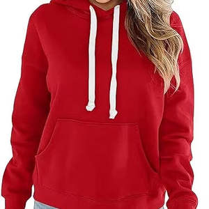 Sudadera con Capucha Casual para Mujer, con Logotipo Frontal, Personalizada, de Felpa, Transpirable, Antiencogimiento, para Otoño e Invierno - Product Image 2
